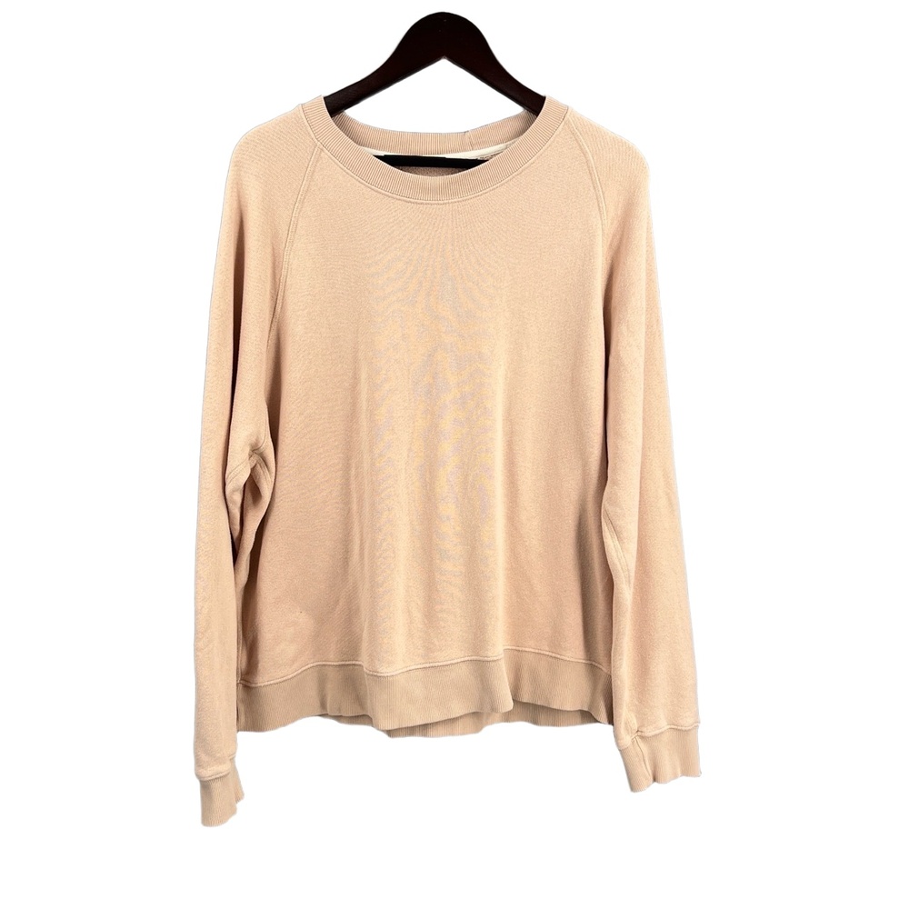 Jenni Kayne Sweatshirt Pink Pullover Long Sleeve Crew Neck Size L/XL See Notes